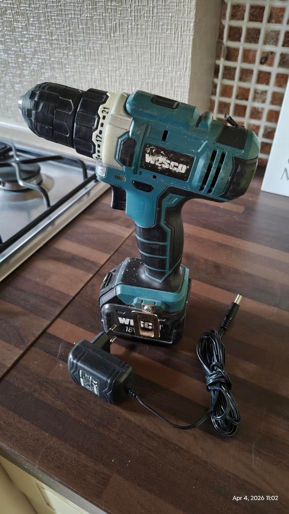 Wesco boor en schroevendraaier - 18v defect, Doe-het-zelf en Bouw, Gereedschap | Boormachines, Ophalen