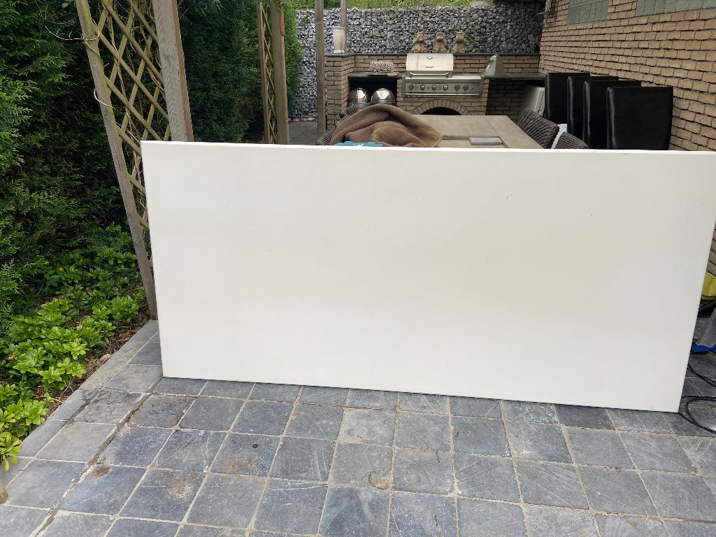 Groot tafelblad zonder poot, Huis en Inrichting, Tafelonderdelen, Ophalen, Gebruikt, 100 tot 150 cm, 200 cm of meer