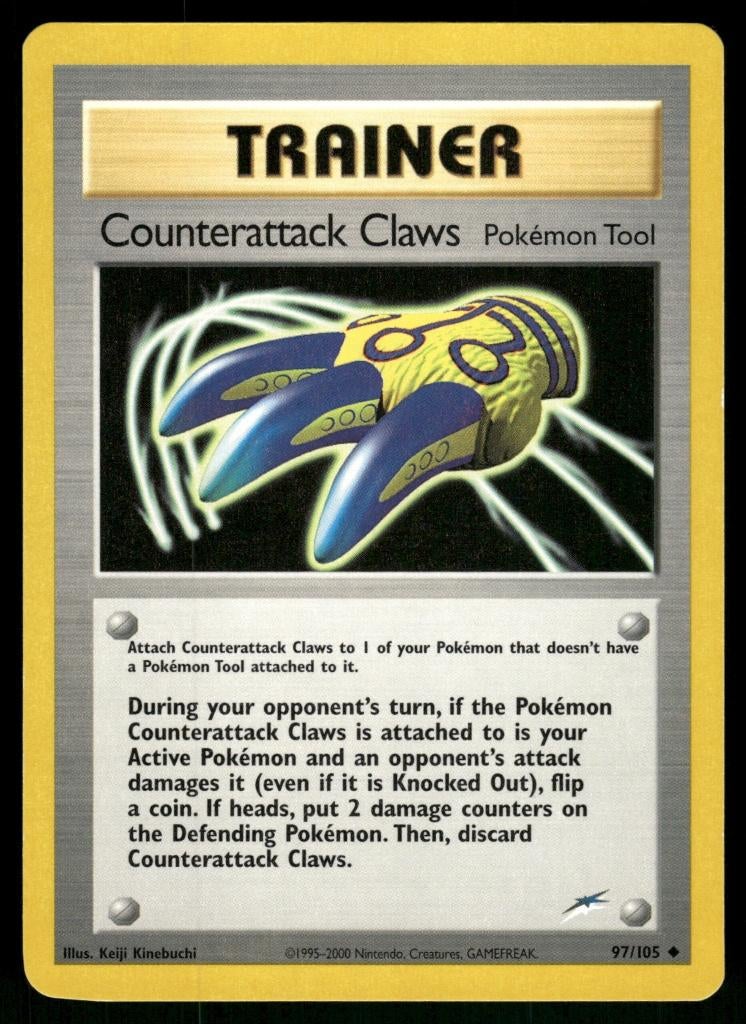 Counterattack Claws 97/105 - Neo Destiny, Hobby en Vrije tijd, Verzamelkaartspellen | Pokémon, Verzenden, Gebruikt