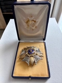 Borst plak van Groot Officier Leopold 2, Ophalen of Verzenden, Landmacht, Lintje, Medaille of Wings