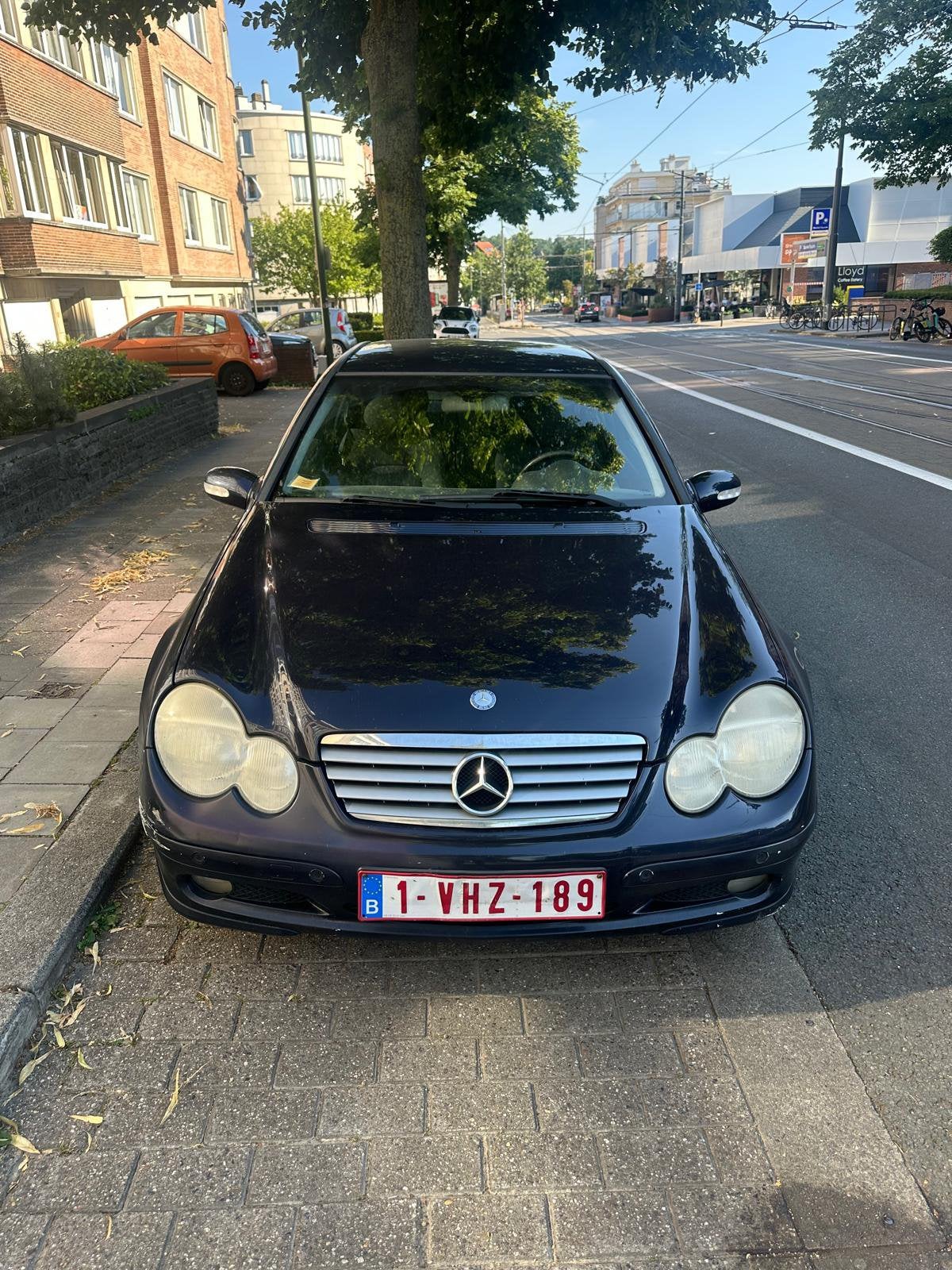 Mercedes C180 2003 - Automaat – Benzine – Euro 4, Auto's, Automaat, Blauw, Particulier, Euro 4