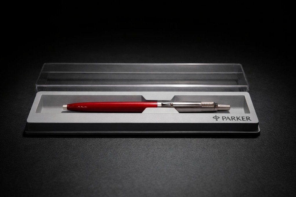 Parker Jotter Originals rode pen., Ophalen, Parker, Met doosje, Zo goed als nieuw