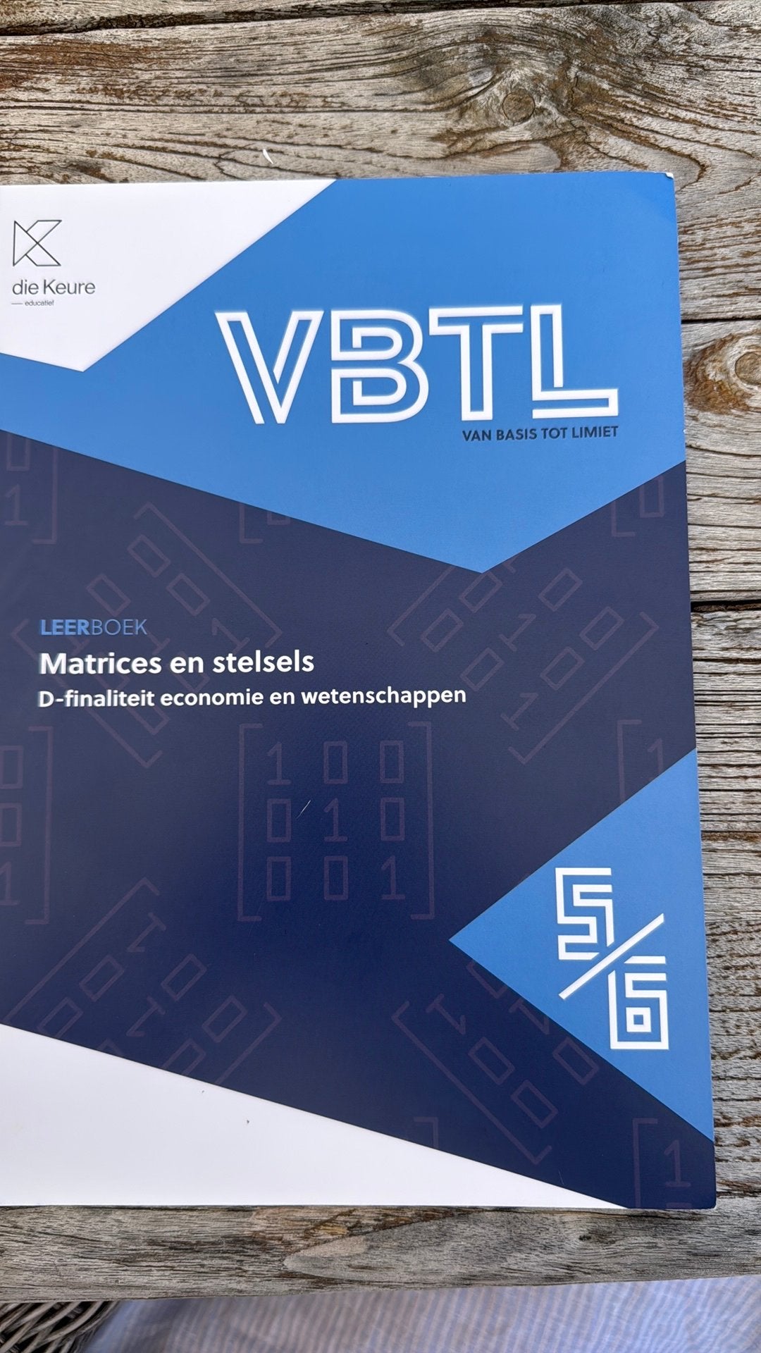 VBTL 5/6 - leerboek Matrices & stelsels (D-Economie en weten, Boeken, Ophalen of Verzenden, Nederlands