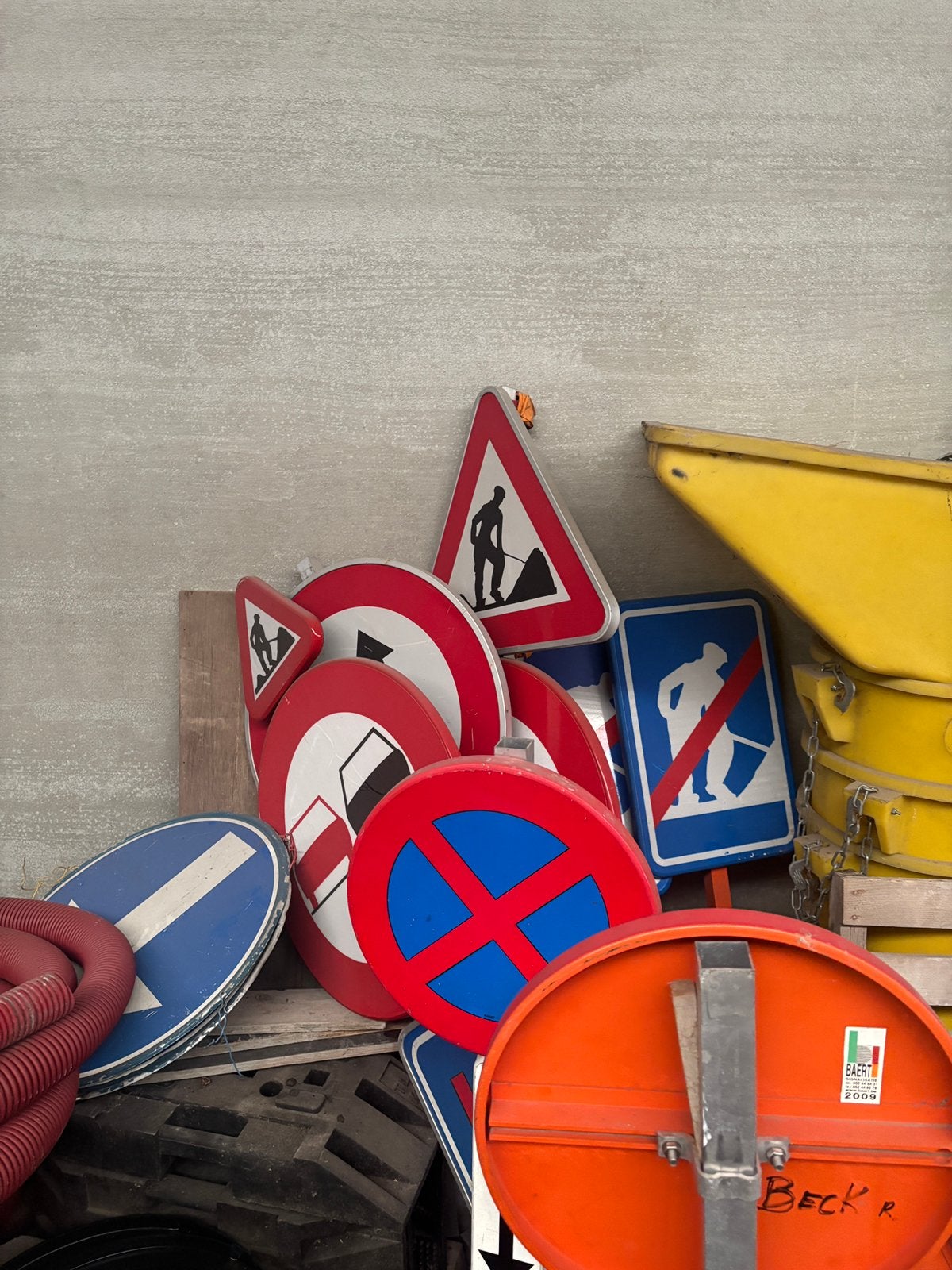Werfborden, verkeersborden, Enlèvement, Comme neuf