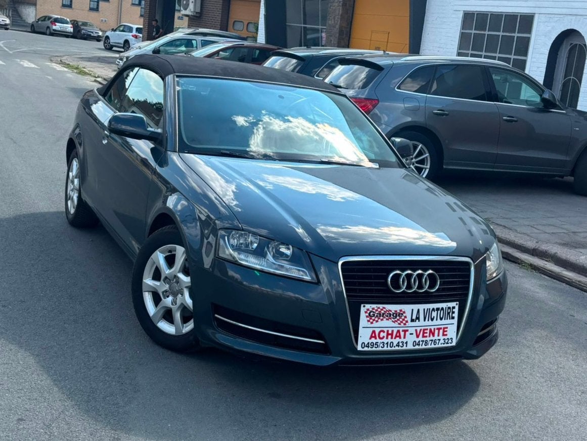 Audi A3 Cabriolet 1.6 TDI 2010 année 275000km 0032478767323, Autos, Cuir, Entreprise, Cabriolet, 2 portes
