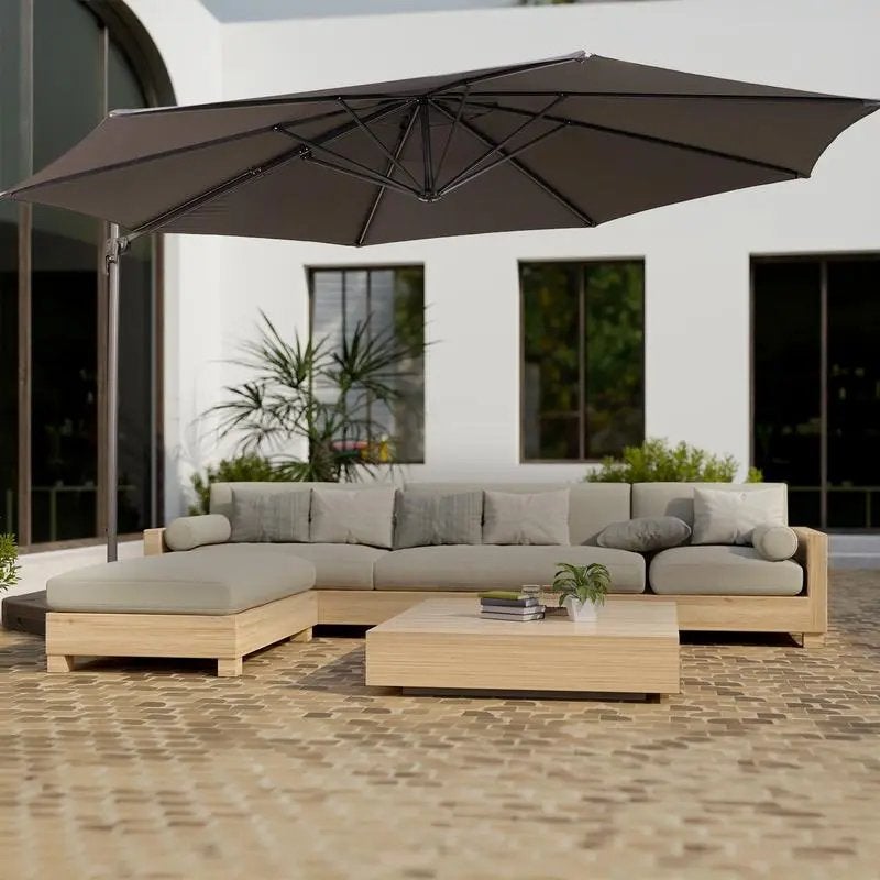 Zweefparasol xxl, Tuin en Terras, Ophalen, Zo goed als nieuw, Parasolvoet, Kantelbaar