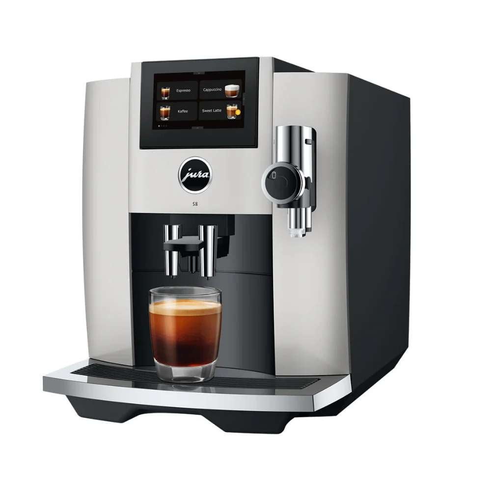 Jura S8 Platina (EB) – Nieuw in ongeopende doos, Neuf, Réservoir d'eau amovible, Café en grains, 4 à 10 tasses