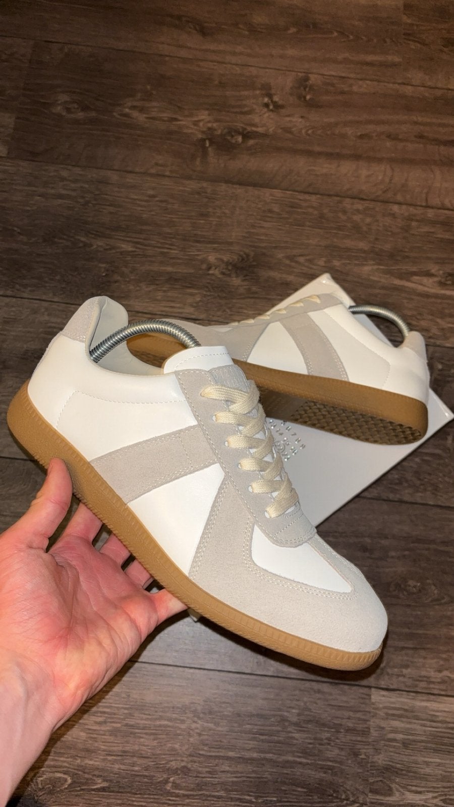 Maison Margiela, Neuf, Blanc, Baskets, Envoi
