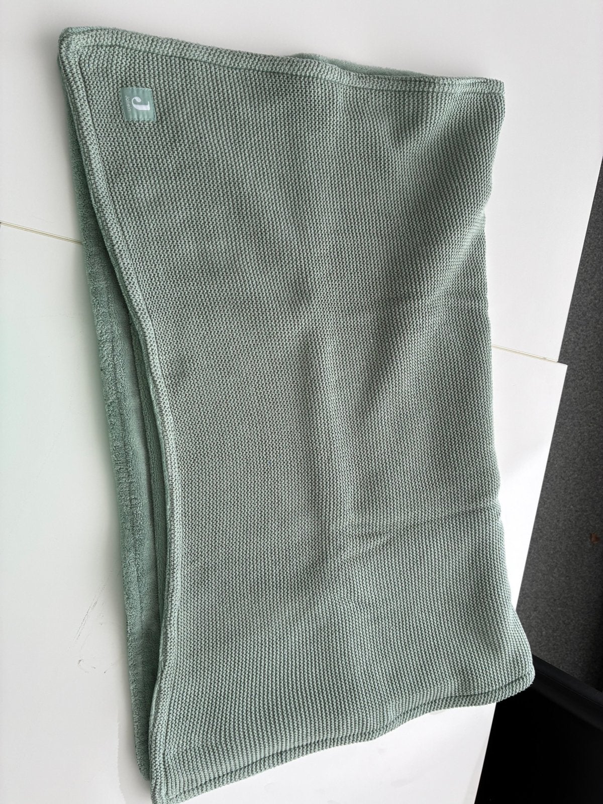 Deken Jollein 75x100cm ask green, Enlèvement, Comme neuf, Couverture, Jollein