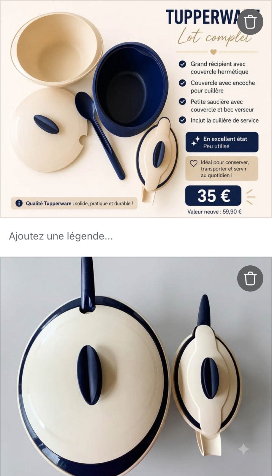 Tupperware. Iso duo super efficace, Compatible lave-vaisselle, Comme neuf, Enlèvement, Récipient ou Bol