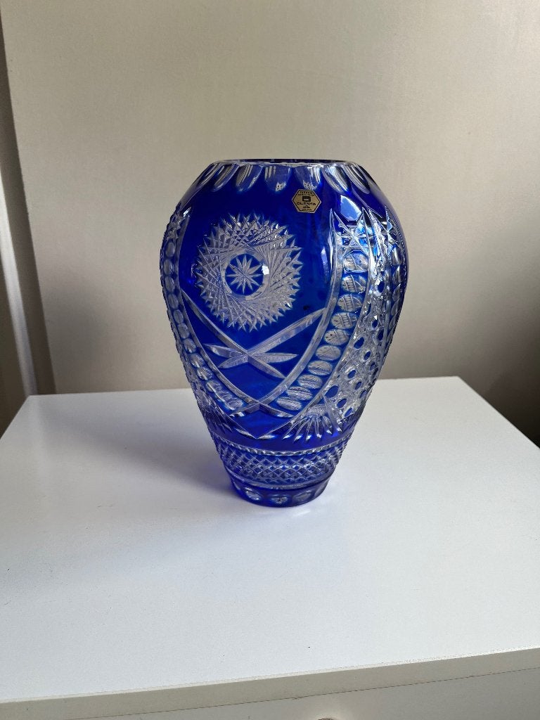 Vintage kristallen vaas, Antiek en Kunst, Ophalen of Verzenden