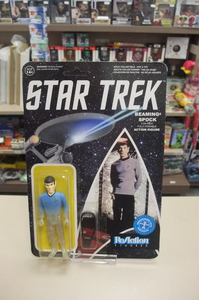 Spock Beaming Funko ReAction Star Trek, Enlèvement ou Envoi, Funko, Comme neuf, Nvt