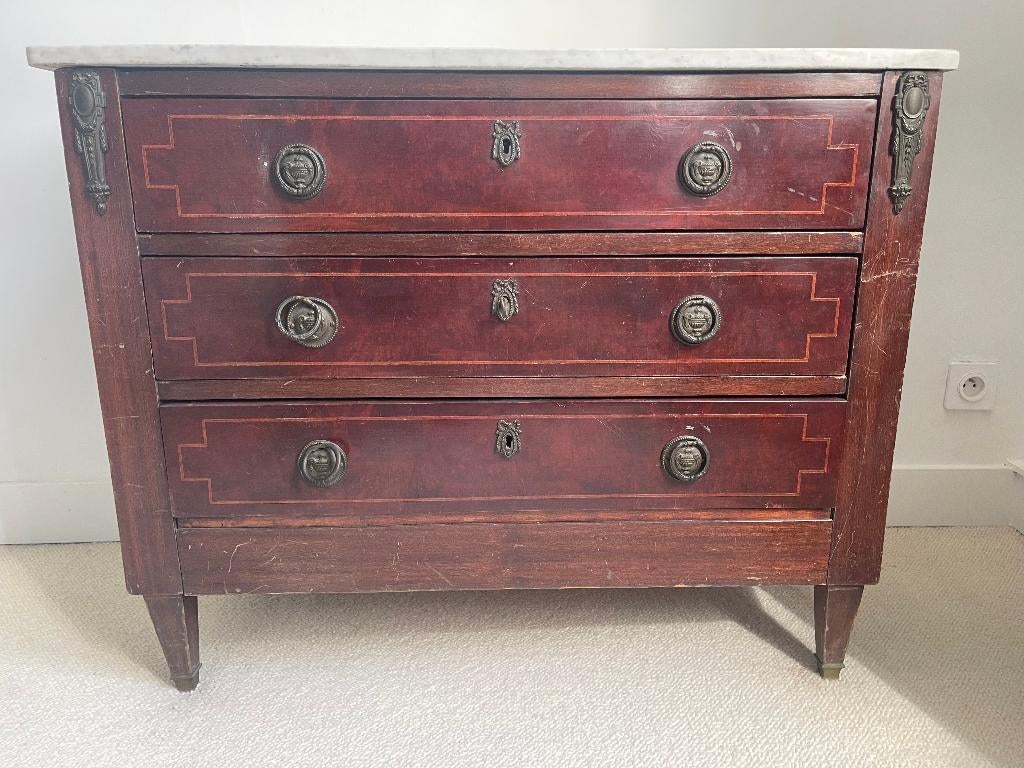 Commode 3 tiroirs, Enlèvement, Utilisé, Autres essences de bois