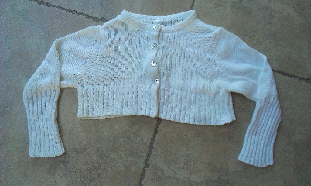 1 euro koopjes! Witte gilet mt 110, Kinderen en Baby's, Gebruikt, Meisje, Trui of Vest, JBC