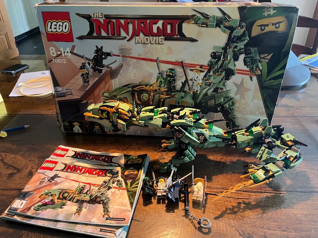 LEGO Ninjago 70612 Groene Ninja Mecha Draak, Lego, Ophalen of Verzenden, Zo goed als nieuw, Compleet