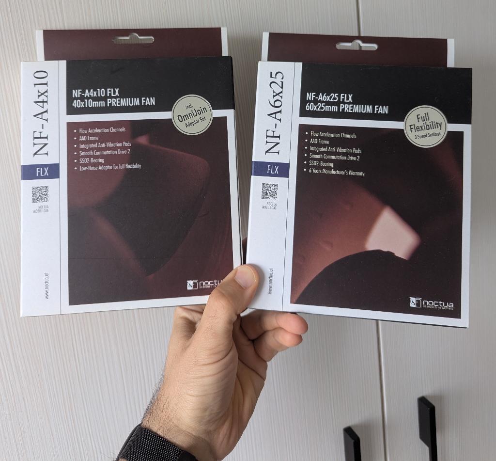 Noctua 40mm en 60mm fan, Computers en Software, Computerkoelers, Verzenden, Zo goed als nieuw, Luchtkoeling