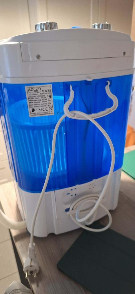 Camping wasmachine, Ophalen, Minder dan 85 cm, Minder dan 4 kg, Kort programma
