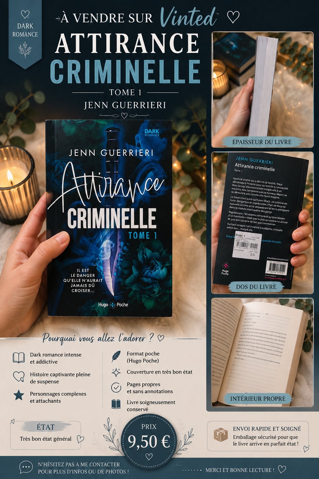 Attirance Criminelle – Tome 1 – Jenn Guerrieri, Livres, E-books