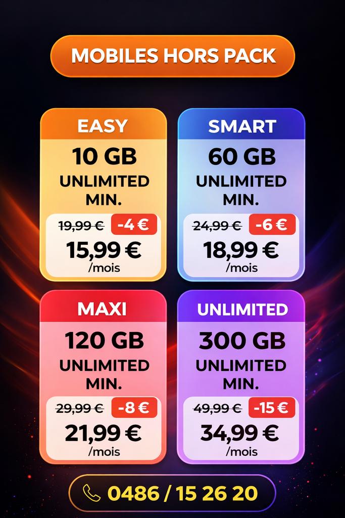 PROMOS EXCEPTIONNELS : Abonnements Mobiles 5G, Ophalen, Zo goed als nieuw