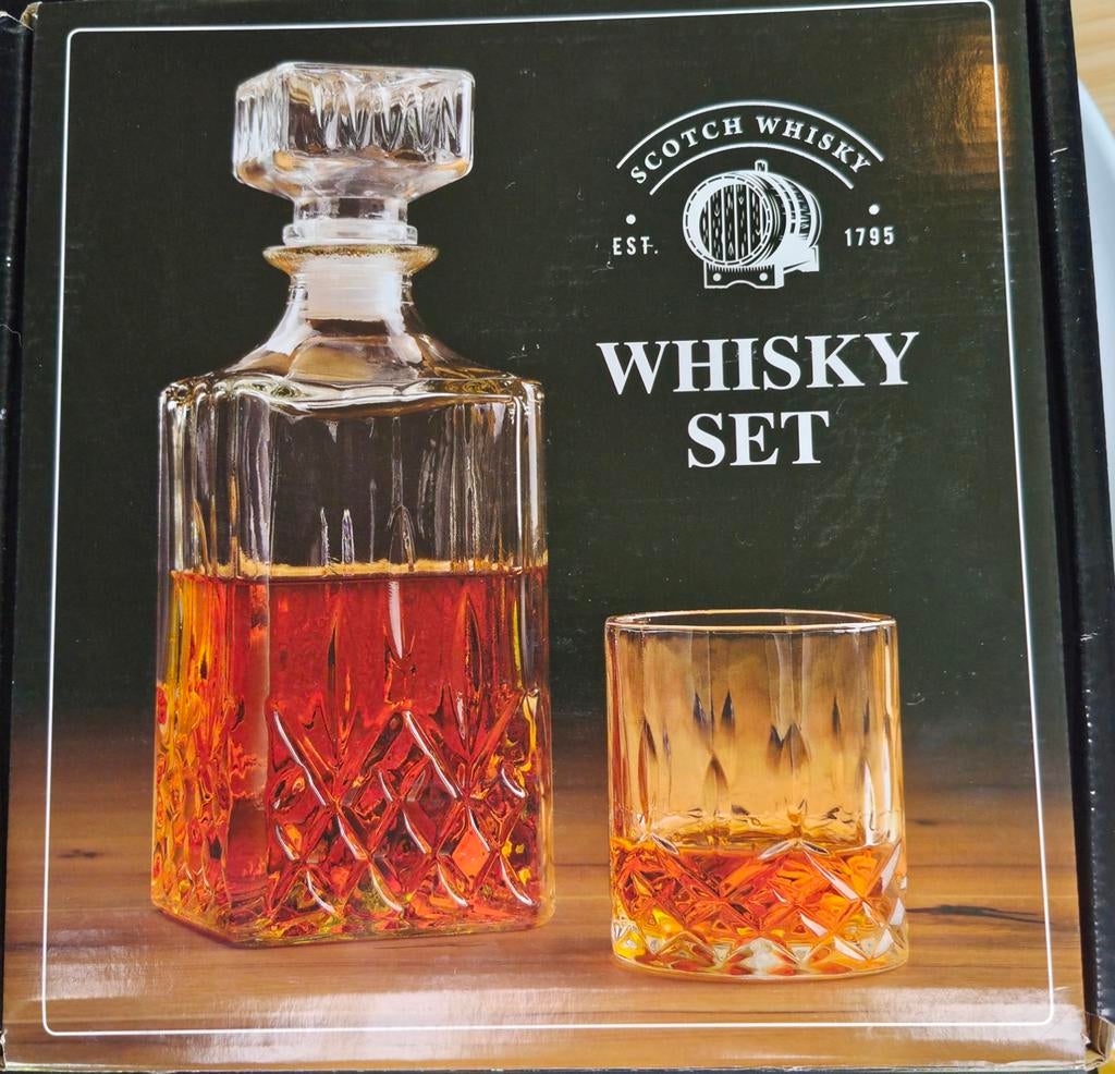 Set - complet pour whisky.  Carafe avec 6 verres, Enlèvement ou Envoi, Neuf, Autres types