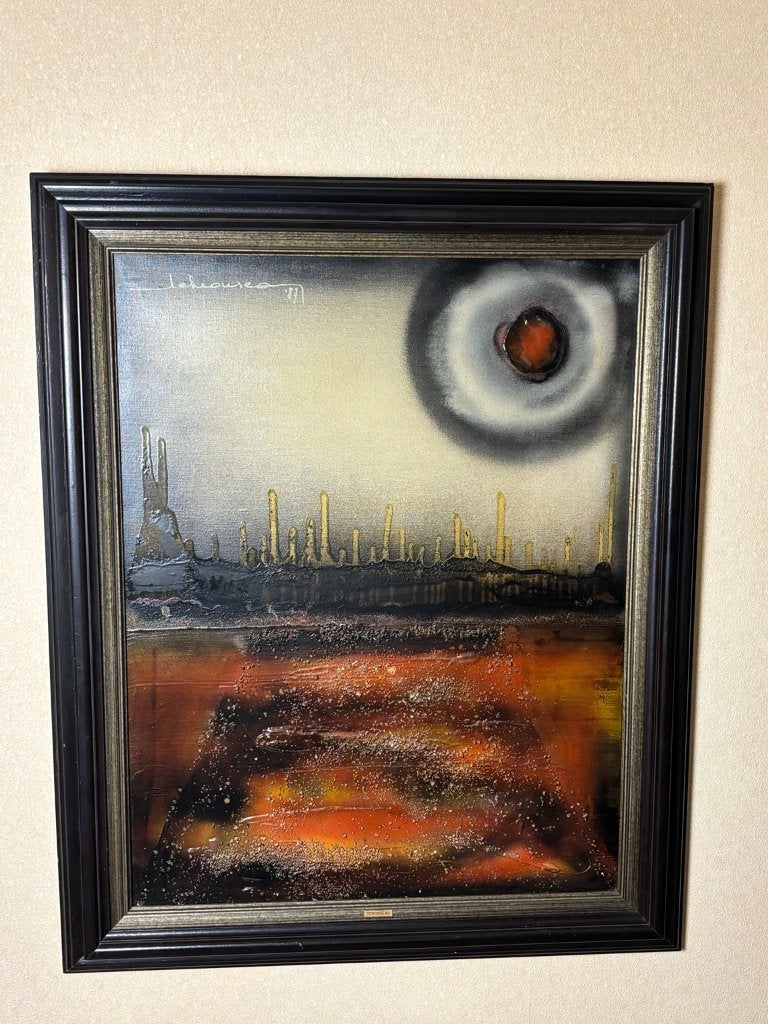Origineel gesigneerd schilderij Demonseau, Antiek en Kunst, Kunst | Schilderijen | Abstract, Ophalen