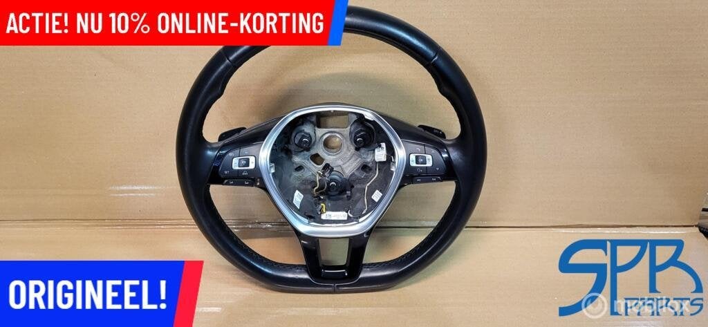 Vw TIGUAN 5NA LEDER STUUR F1 ACC MODE VERWARMD 5TA419091N, Enlèvement ou Envoi, Volkswagen, Utilisé, Volkswagen