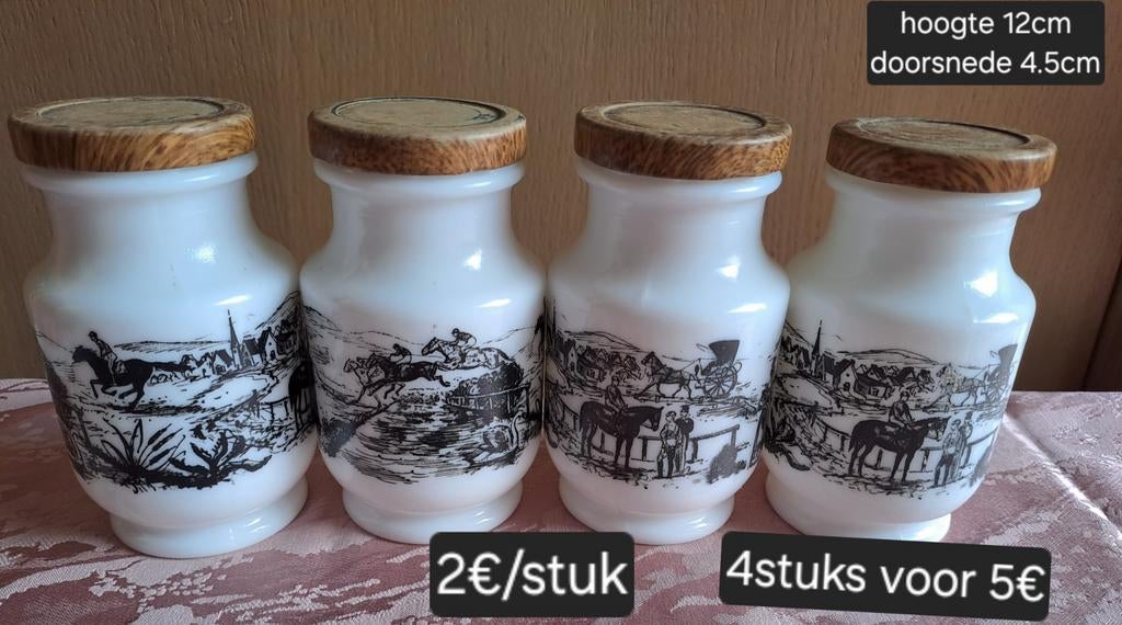 Vintage mosterdpotten, Antiek en Kunst, Ophalen