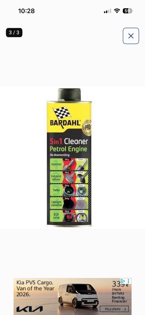 Bardahl 5 in 1 motorreiniger (diesel of benzine), Autos : Divers, Produits d'entretien, Enlèvement ou Envoi