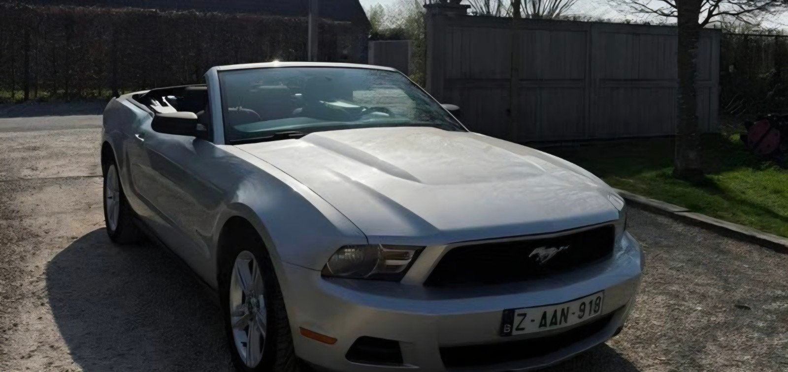 Ford mustang 4.0 v6 cabrio bwj2009, Autos, Argent ou Gris, Achat, Noir, 2 portes