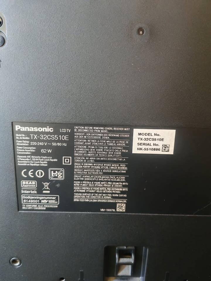 TV panasonic écran cassé pour pièces / réparation, TV, Hi-fi & Vidéo, Télévisions, Ne fonctionne pas, LED, 80 à 100 cm, Full HD (1080p)