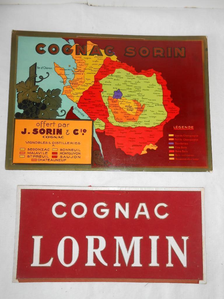 panneaux d'affichage vintage Cognac, Collections, Enlèvement ou Envoi, Utilisé, Panneau publicitaire