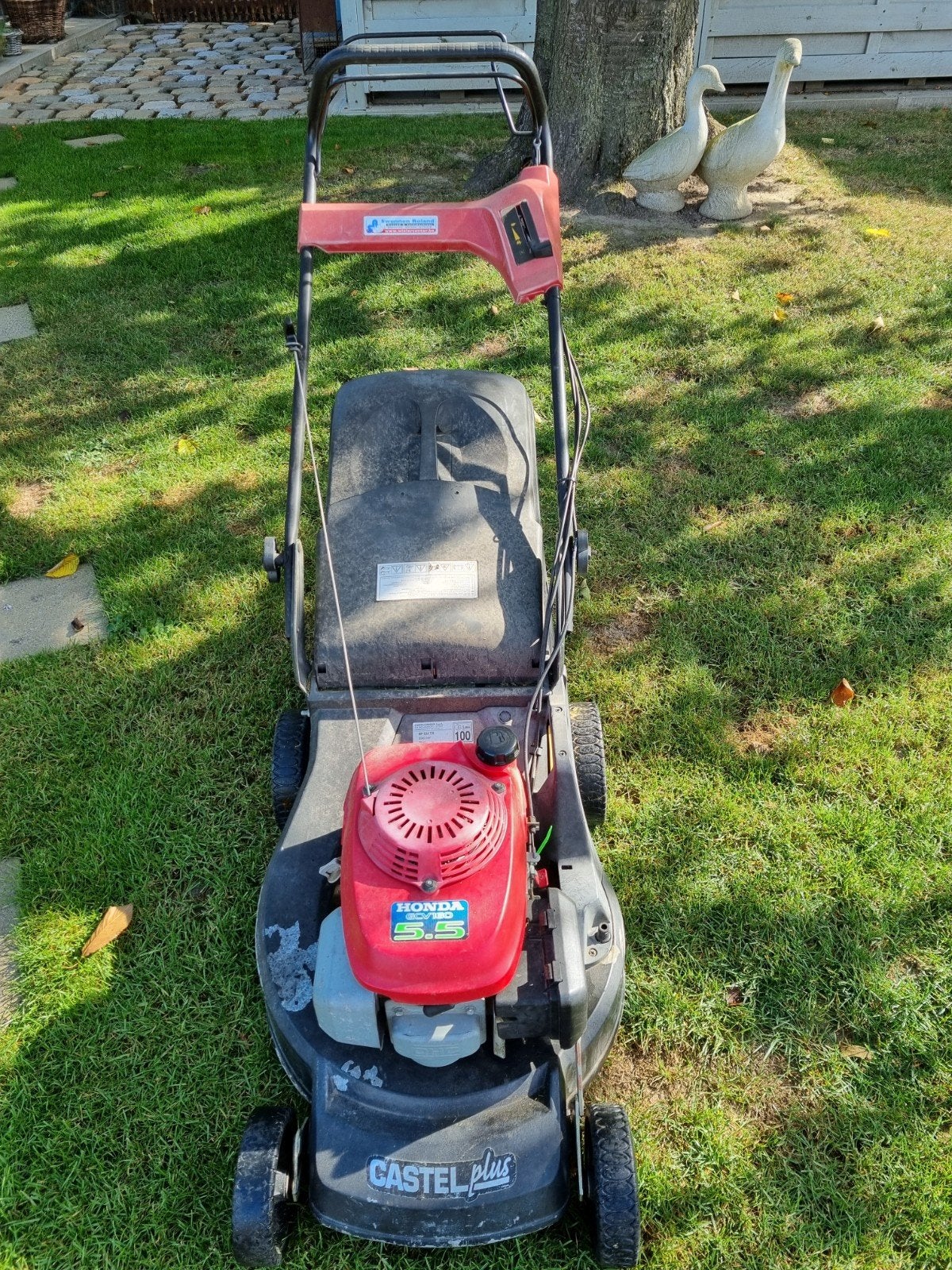 castel plus grasmaaier met Honda motor, 5,5 pk zelftrekker., Ophalen