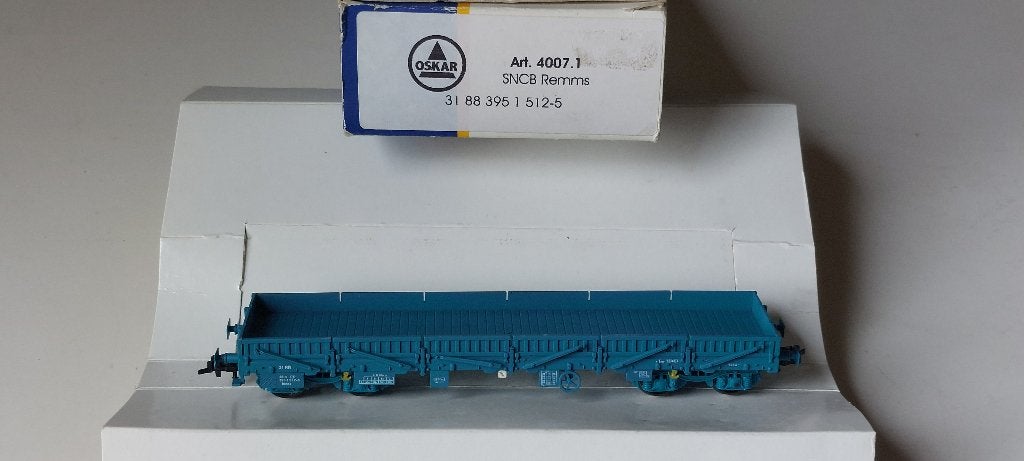 SNCB/NMBS OS.KAR WAGON REMMS*HO*DC*4007.1, Overige merken, Gelijkstroom, Verzenden, Wagon
