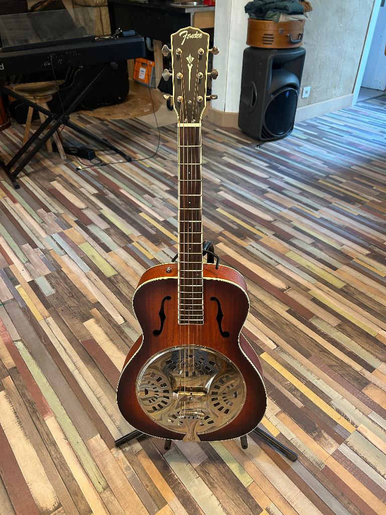 Fender resonator/dobro gitaar, Musique & Instruments, Instruments à corde | Guitares | Acoustiques, Comme neuf, Résonateur ou Guitare dobro