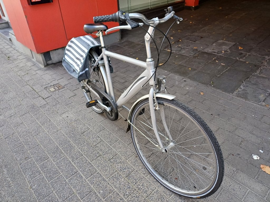 Grijze herenfiets Prestige, Fietsen en Brommers, Fietsen | Heren | Herenfietsen, Overige merken, Velgrem, Versnellingen, Ophalen of Verzenden
