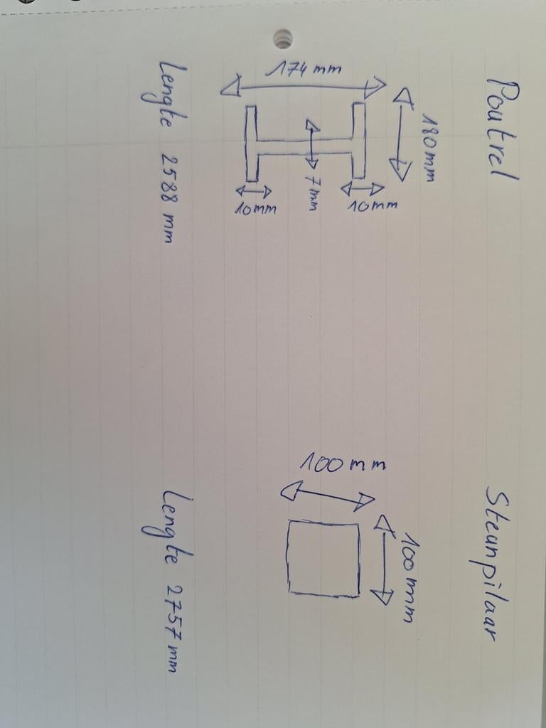 Poutrel en steunpilaar te koop, Ophalen
