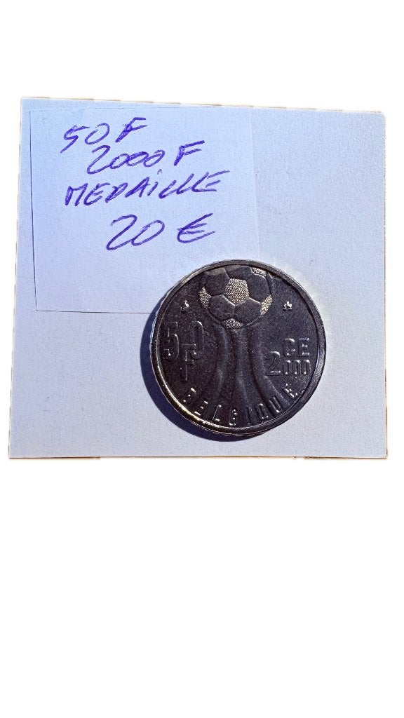 ALBERT II : 50 FRANCS 2000F MEDAILLE, Enlèvement ou Envoi