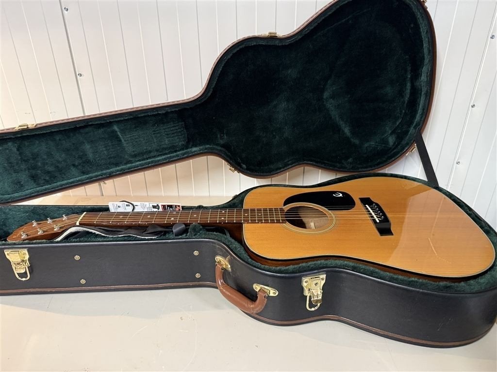 vintage epiphone akoestische gitaar fr-200 blauw label made, Enlèvement ou Envoi, Comme neuf