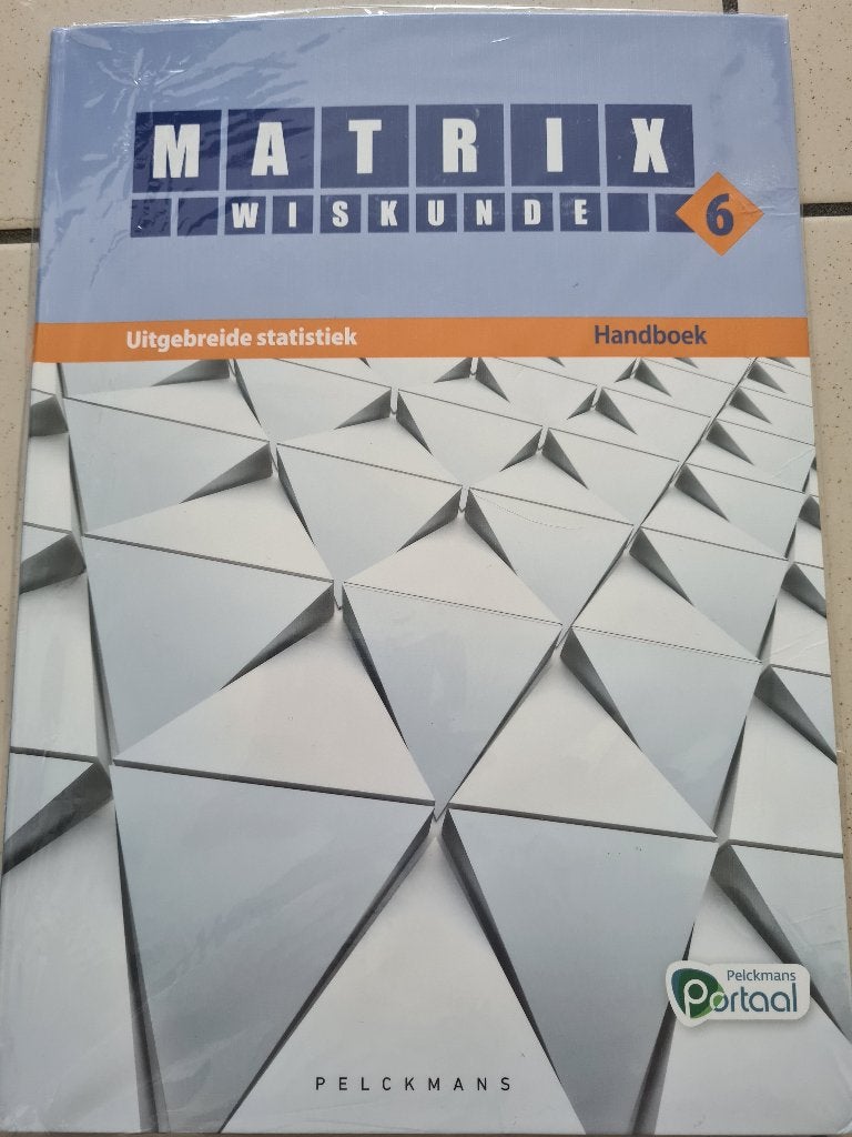 Matrix wiskunde 6 Uitgebreide statistiek (handboek), Livres, Comme neuf, Enlèvement, Secondaire, Pelckmans