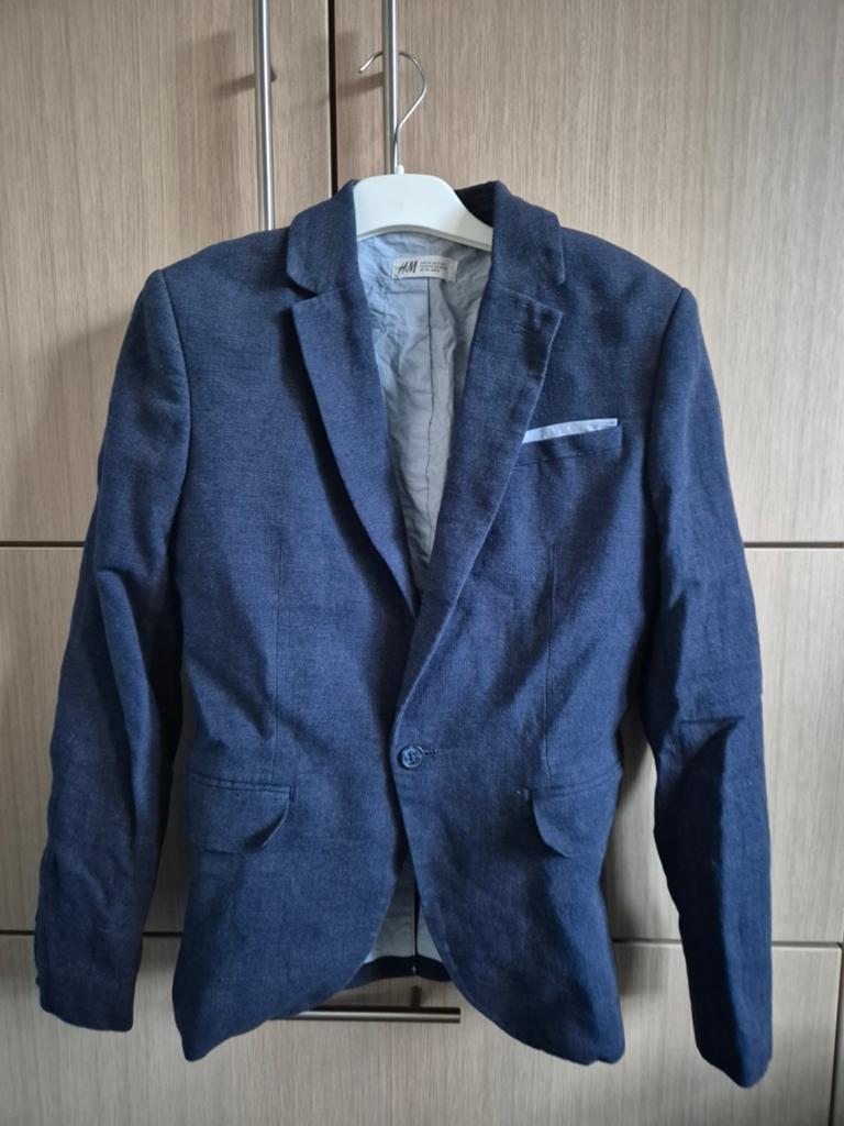 donkerblauwe vest - H&M - maat 164, Enfants & Bébés, Vêtements enfant | Taille 164, Garçon, Pull ou Veste, H&M, Comme neuf