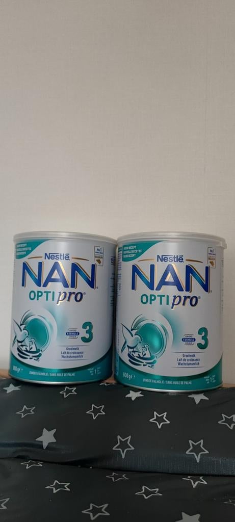 Nestlé NAN Optipro 3 groeimelk slechts €14,90 voor beide, Enlèvement ou Envoi, Neuf