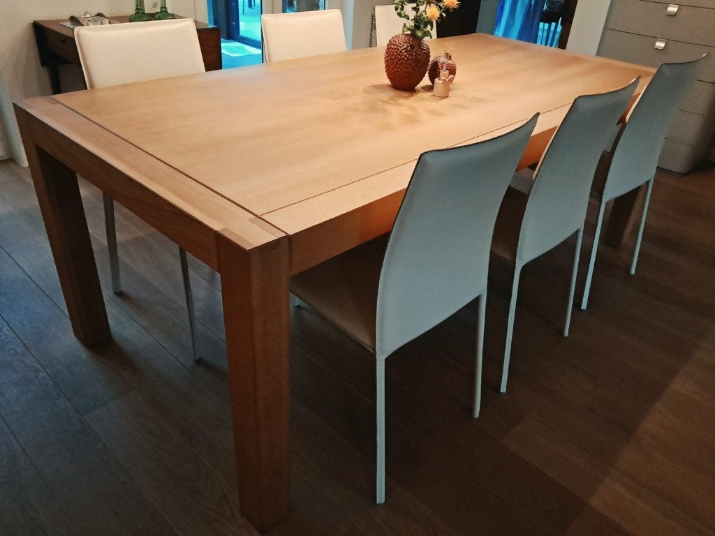 tafel, Ophalen, Eikenhout, 200 cm of meer, 50 tot 100 cm