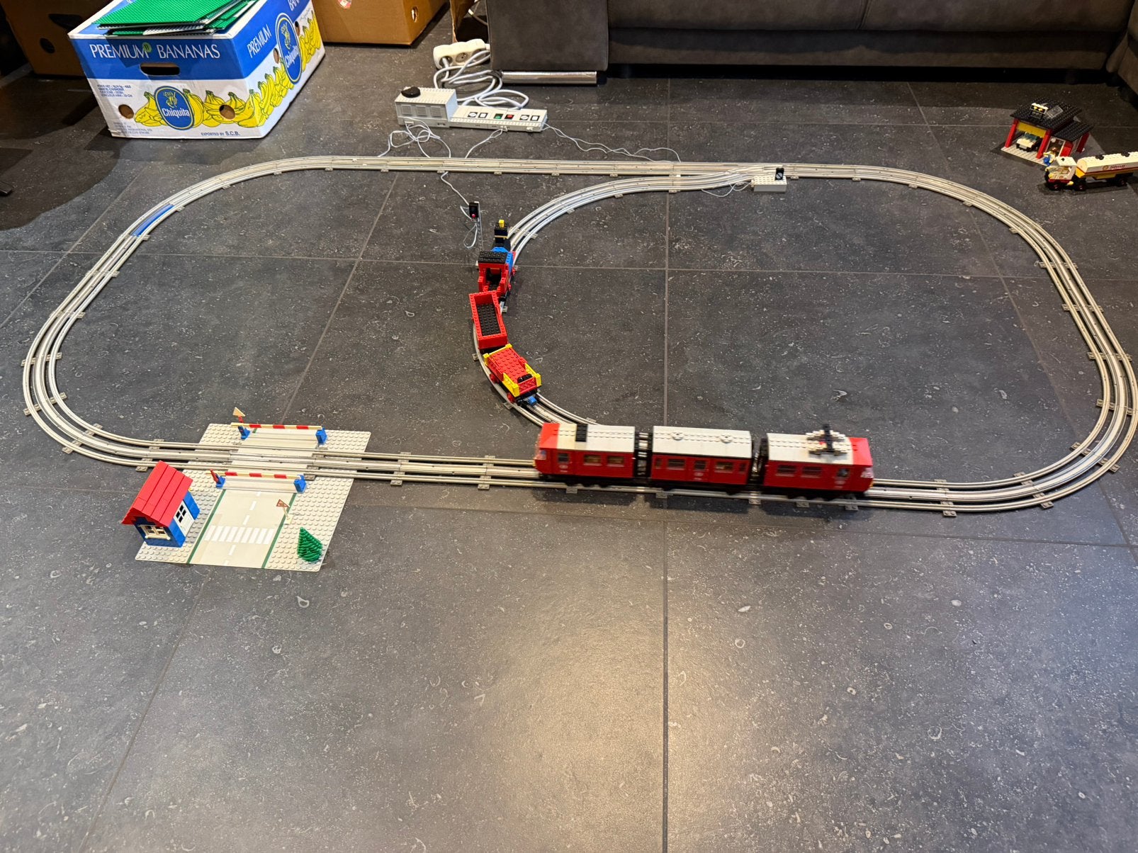 Train passager lego 7725 et 726 complets et fonctionelles, Ophalen, Zo goed als nieuw, Lego
