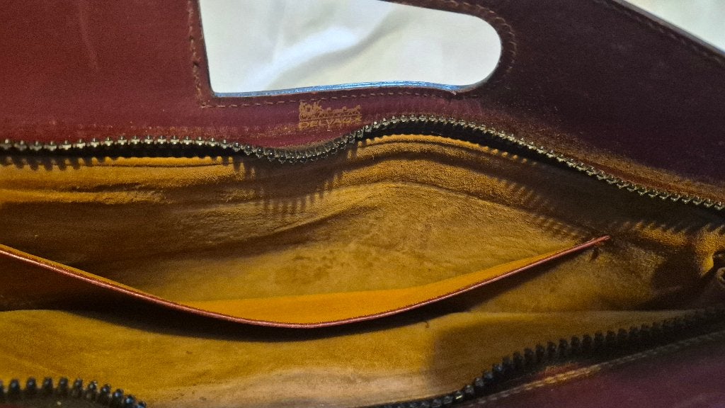 Delvaux vintage handtas, Handtassen en Accessoires, Ophalen of Verzenden, Gebruikt, Overige kleuren, Handtas