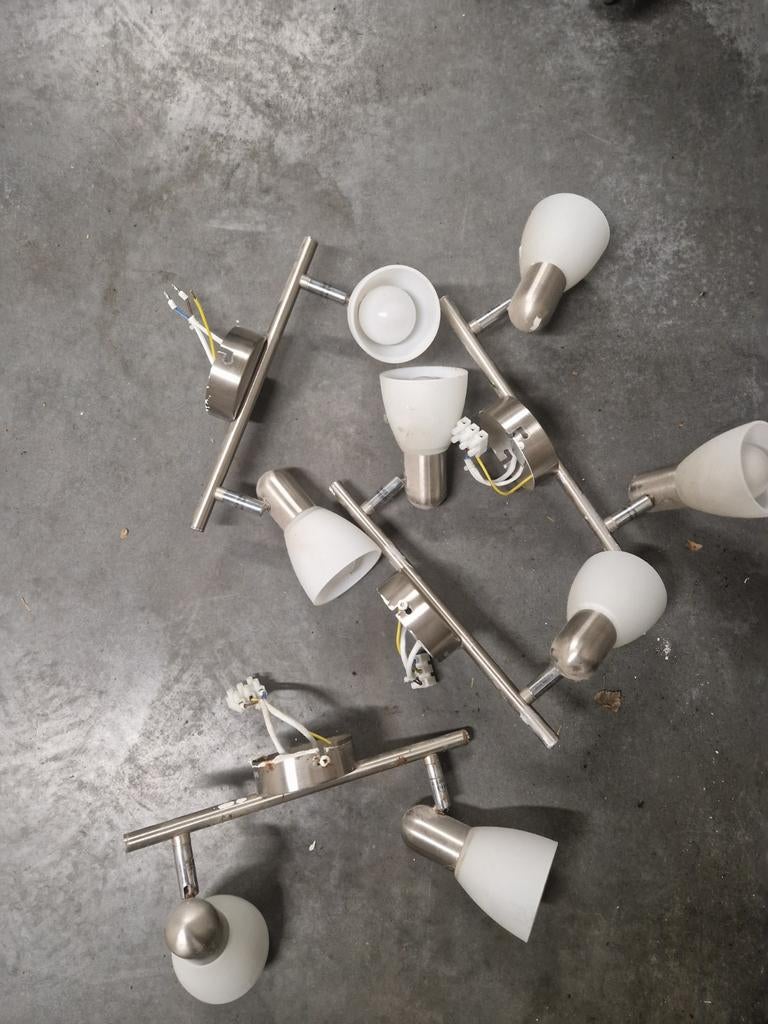 Plafondlampjes - 4 sets van 2 met lampen, Huis en Inrichting, Lampen | Spots, Ophalen