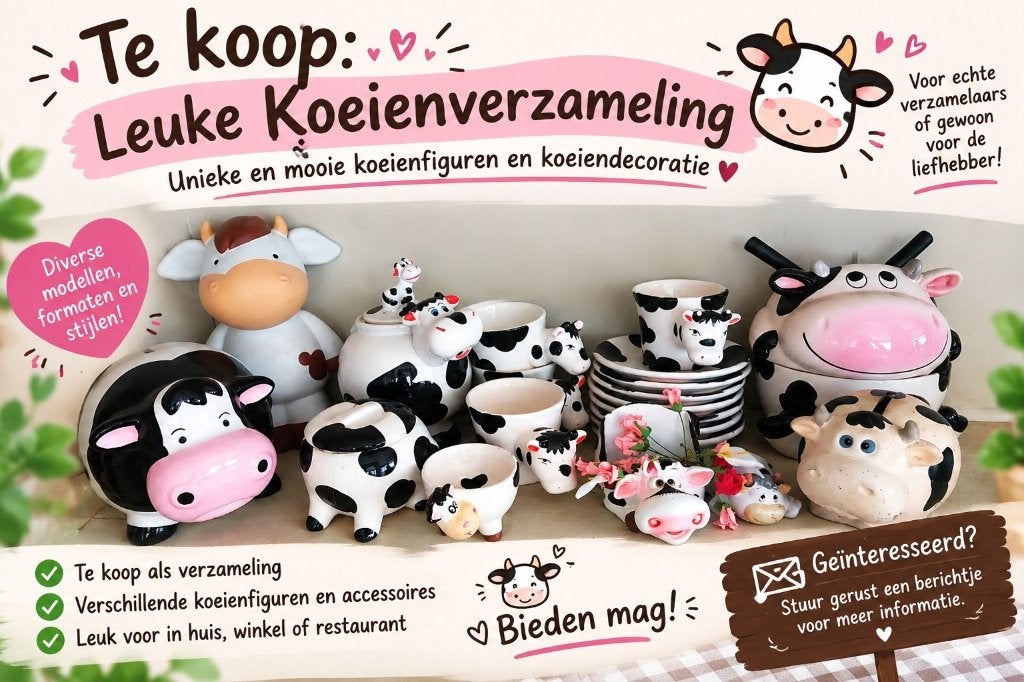 koeien verzameling, Meerkleurig, Overige stijlen, Ophalen of Verzenden, Zo goed als nieuw