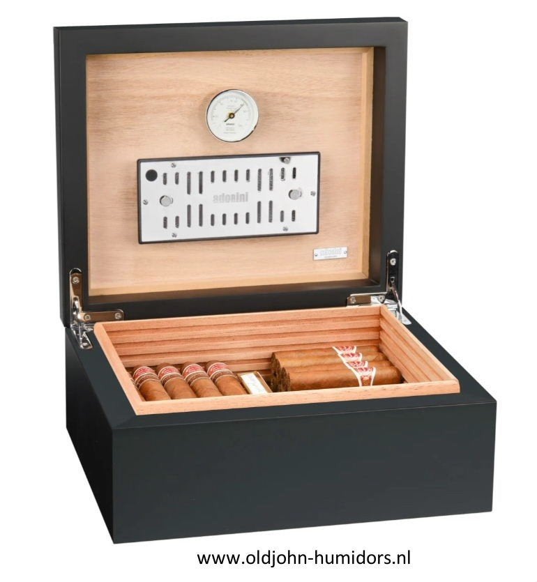 SALE HUMIDOR ADORINI TORINO MEDIUM DELUXE 75 SIGAREN    h135, Envoi, Neuf, Boite à tabac ou Emballage