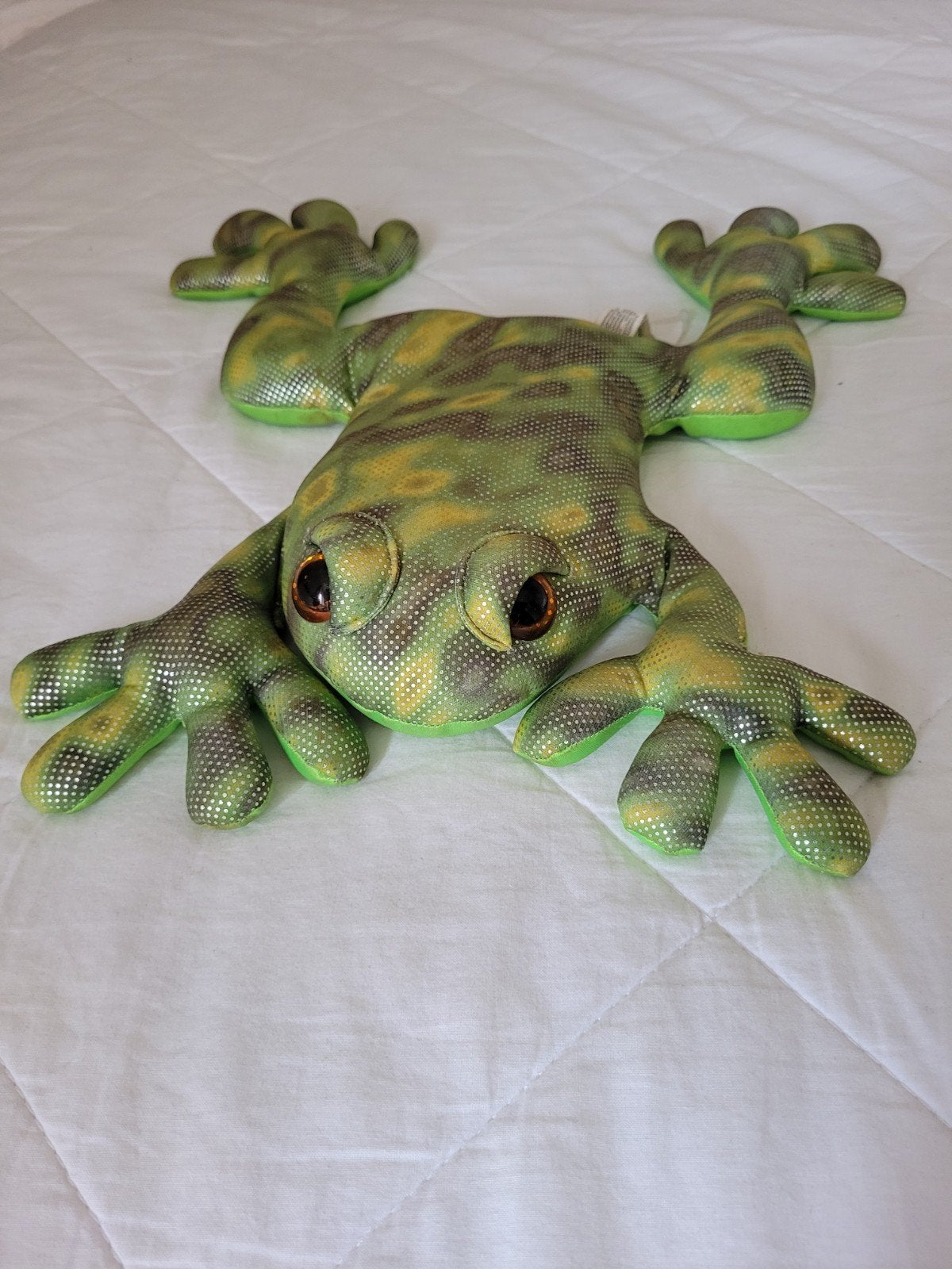 Zanddier groene kikker, Enfants & Bébés, Jouets | Peluches, Enlèvement ou Envoi, Overige karakters, Autres marques, Moyen (20 à 80 cm)