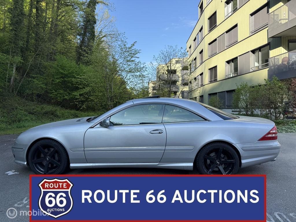 Mercedes-Benz CL 55 AMG | 2001 | Route 66 Auctions, Auto's, Zwart, Mercedes-Benz, Bedrijf, Handgeschakeld