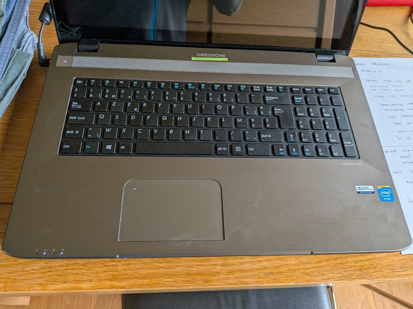 Linux laptop 17 duim medion akoya, Enlèvement, 4 GB